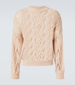 Шерстяной свитер Cable Sonar с круглым вырезом Our Legacy, Delicate Pink Fisherman Wool
