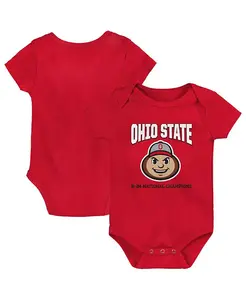 Боди для мальчиков и девочек Red Ohio State Buckeyes College Football Playoff 2024 National Champions Outerstuff
