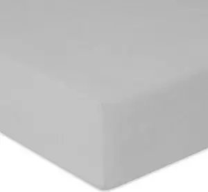 Простыня махровая на резинке 130/140x190/200 CLASSIC Серая Markenlos