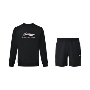 Li-Ning Casual Sportswear Unisex, clothing sets (черный top+черный bottom)