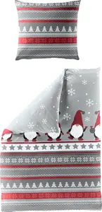 Постельное белье Beer Tree красное 1x 155x220 см + 1x 80x80 см Bierbaum