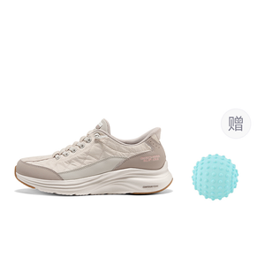 SPORT WOMENS Дышащие поддерживающие повседневные туфли с эффектом увеличения роста для женщин цвет Taupe Skechers, natural/taupe[free soccer ball]