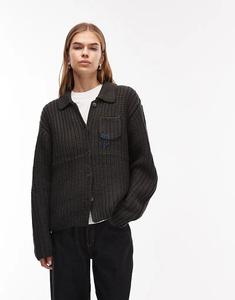 Вязаная куртка Obey Julian черного цвета