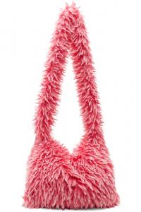 Сумка-мессенджер из розового искусственного меха ERL