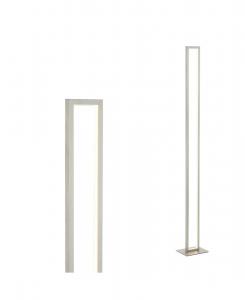 Jonathan Y Напольная лампа Johan в современном минималистичном стиле, алюминиевая, со встроенным светодиодным светильником, 59,5 дюймов, никель