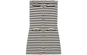 Платье женское Celine в полоску, белый / черный