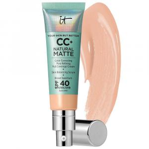 IT Cosmetics CC+ Cream Натуральная матовая основа с SPF 40, цвет Light Medium