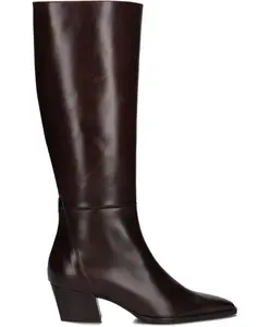 Коричневые кожаные сапоги для женщин Zinda, коричневый