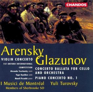 CD диск Arensky / Glazunov / Turovsky: Violin Concerto in A minor Op 54