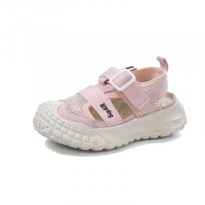 Детские сандалии с низким верхом, нескользящие, износостойкие, дышащие SHIBU, розовый