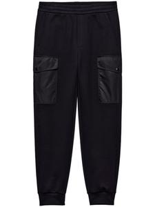 Спортивные брюки Prada Re-Nylon из хлопка, черный