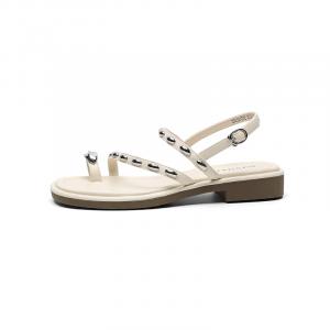 JOSINY Женские сандалии на одной ремешке 1,5 см экрю, цвет Ecru