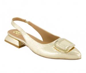 Женские балетки с открытой пяткой в ​​золотом цвете Andrea, золотой