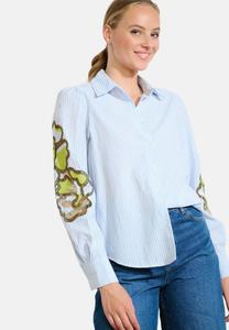 Блуза LolaLiza EMBROIDERED STRIPED, Blue Faience/Blue