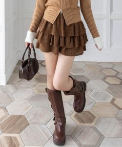 Шорты с оборками