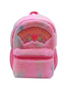 Рюкзак с эффектом меха и тай-дай Billieblush, розовый