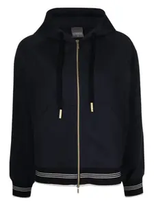 Толстовка с капюшоном на молнии Lorena Antoniazzi, синий