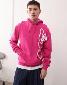 Толстовка с капюшоном ICECREAM running dog розового цвета