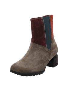 Кожаные ботильоны коричневого/красного цвета Think!