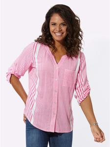 Полосатая блузка цвета фуксии с белыми полосками WITT WEIDEN