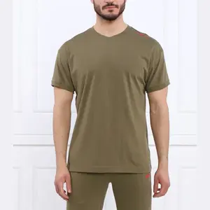 Футболка стандартного кроя с надписью Hugo, зеленый