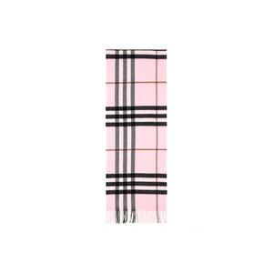 Burberry Классический клетчатый шарф с бахромой, Pink