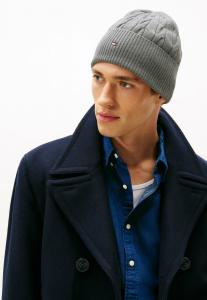 Шапка Tommy Hilfiger FLAG BEANIE UNISEX, Mid Grey Heather/Grey