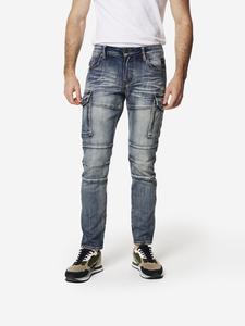 KOROSHI Slim fit карго джинсы в синем дениме