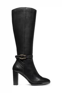 Кожаные ботинки D WALK PLEASURE 85 Geox, черный