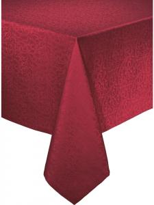 Erwin Müller Жаккардовая скатерть из смесовой хлопчатобумажной ткани цвета «хамм» рубинового оттенка