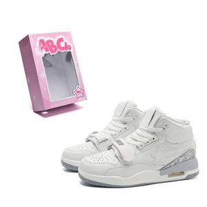 ABCIO Увеличивающие рост, износостойкие, легкие, нескользящие, высокие, кроссовки унисекс, серо-белые