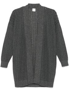 Eleventy кардиган с эффектом металлик, серый