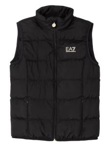 Ea7 Emporio Armani стеганый жилет, черный