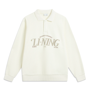 Спортивный свитшот серии Trend для мужчин LINING, слоновая кость