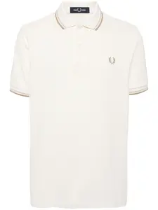 Рубашка поло с вышитым логотипом Fred Perry, белый