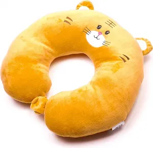 Подушка для путешествий Aga Animal для детей, U-образная подушка для шеи с рисунком из мультфильма, поддерживающая подушка для путешествий в машине, поезде, офисе, дома, в самолете DS1703 Tiger AGA