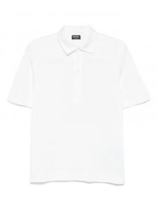 Рубашка поло с короткими рукавами Zegna, белый
