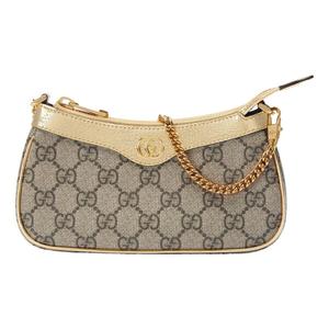 Сумка ophidia mini bag 'beige ebony supreme' Gucci, бежевый