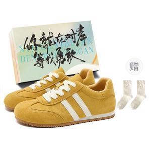 JimiXiong Легкие женские скейтерские крансы Low top от Yellow Box с подарком в виде носков, цвет Yellow Box+Gift Socks