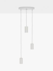 Потолочный светильник Alumina с тройным подвесным кластером tala, Chalk