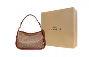 COACH Сумка через плечо кроссбоди из кожи теленка с покрытием