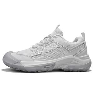 Мужские легкие дышащие походные кроссовки Low top с устойчивостью к истиранию WARRIOR, бежевый серебро