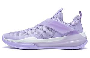 LINING Лининг Лайрен3 Командные прочные дышащие низкие баскетбольные кроссовки мужские светло-бархатный фиолетовый