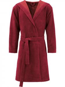 Erwin Müller Банный халат унисекс Schwanau бордового цвета