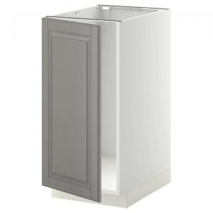 Нижний шкаф мойка/сортировка отходов METOD IKEA, 40x60x80 см, цвет white/bodbyn grey