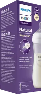 Детская бутылочка Natural Response белая с 3-го месяца 330мл 1 шт. Philips
