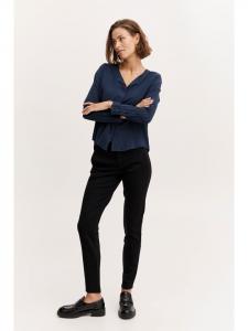 Fransa FRHazavisk стандартного кроя, темное пальто-бушлат