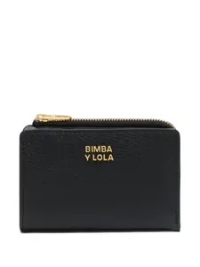 Кожаный кошелек на молнии Bimba y Lola, черный