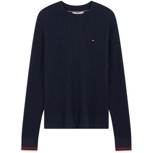 Топ Cable knit Pullover Tommy Hilfiger, синий