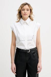 Хлопковая рубашка Karl Lagerfeld, белый